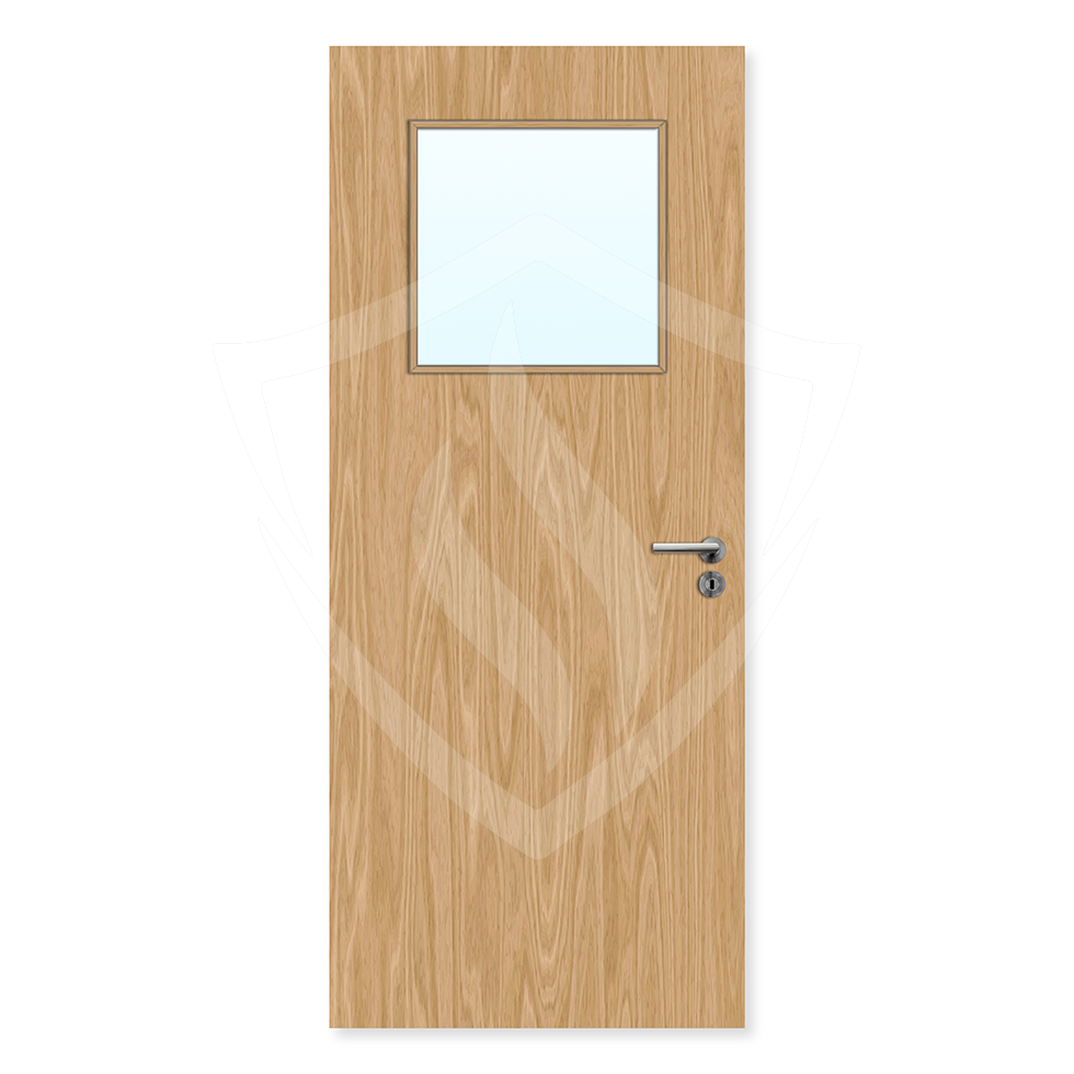 Premier Internal Bespoke Oak Veneer 1g Glazed Fd30 Fire Door – Premier ...