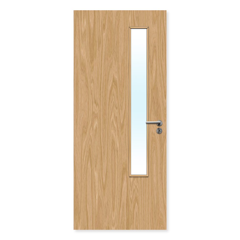 Premier Internal Economy Oak Veneer 20G Glazed FD60 Fire Door – Premier ...