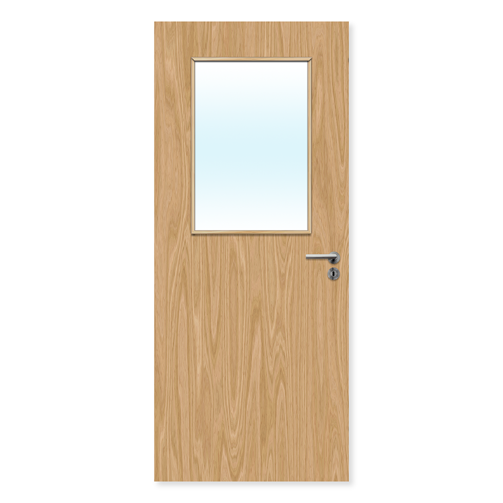 Premier Internal Economy Oak Veneer 2G Glazed FD30 Fire Door – Premier ...