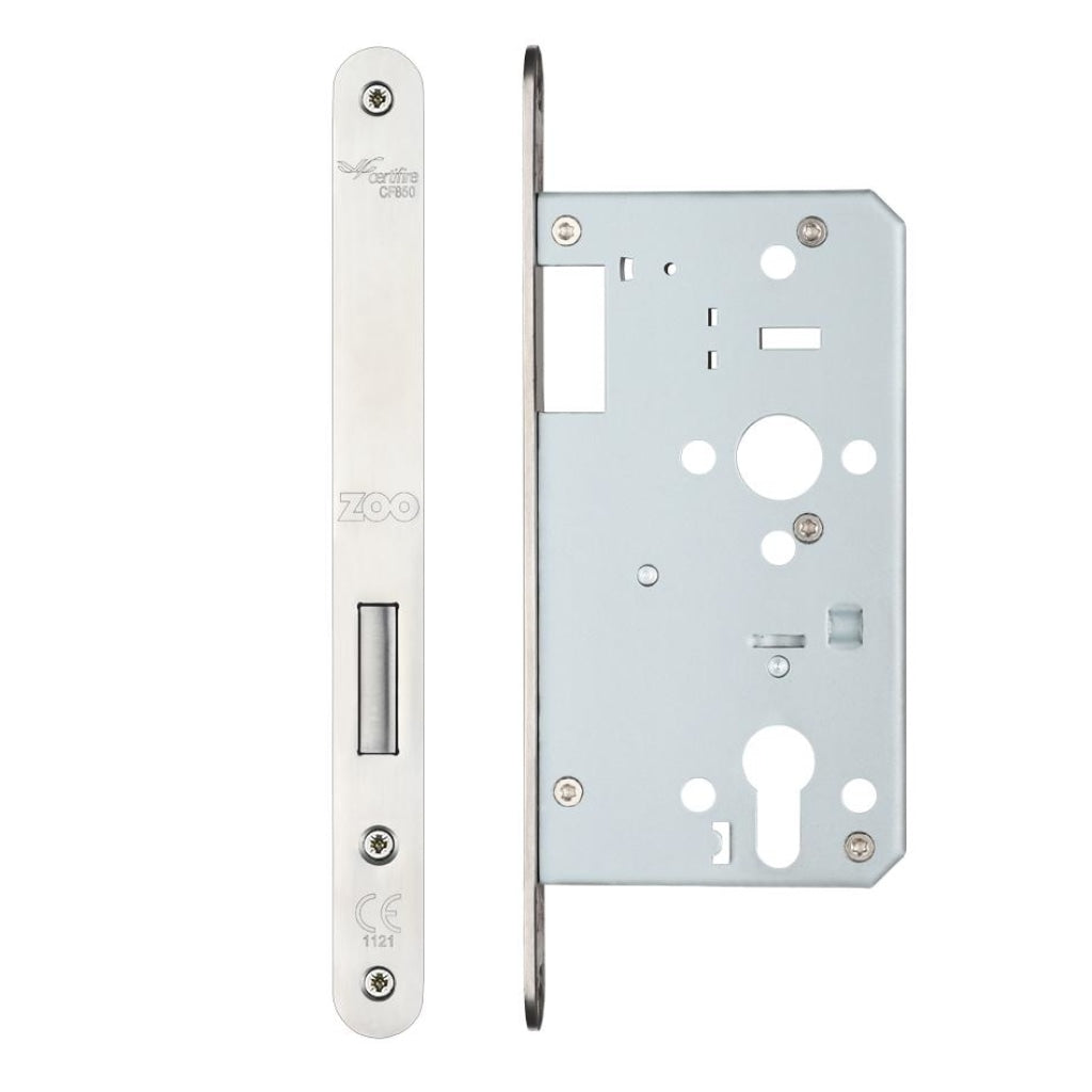 Din Euro Deadlock - Backset 60mm Radius - PSS | Premier Fire Doors Premier Fire Doors