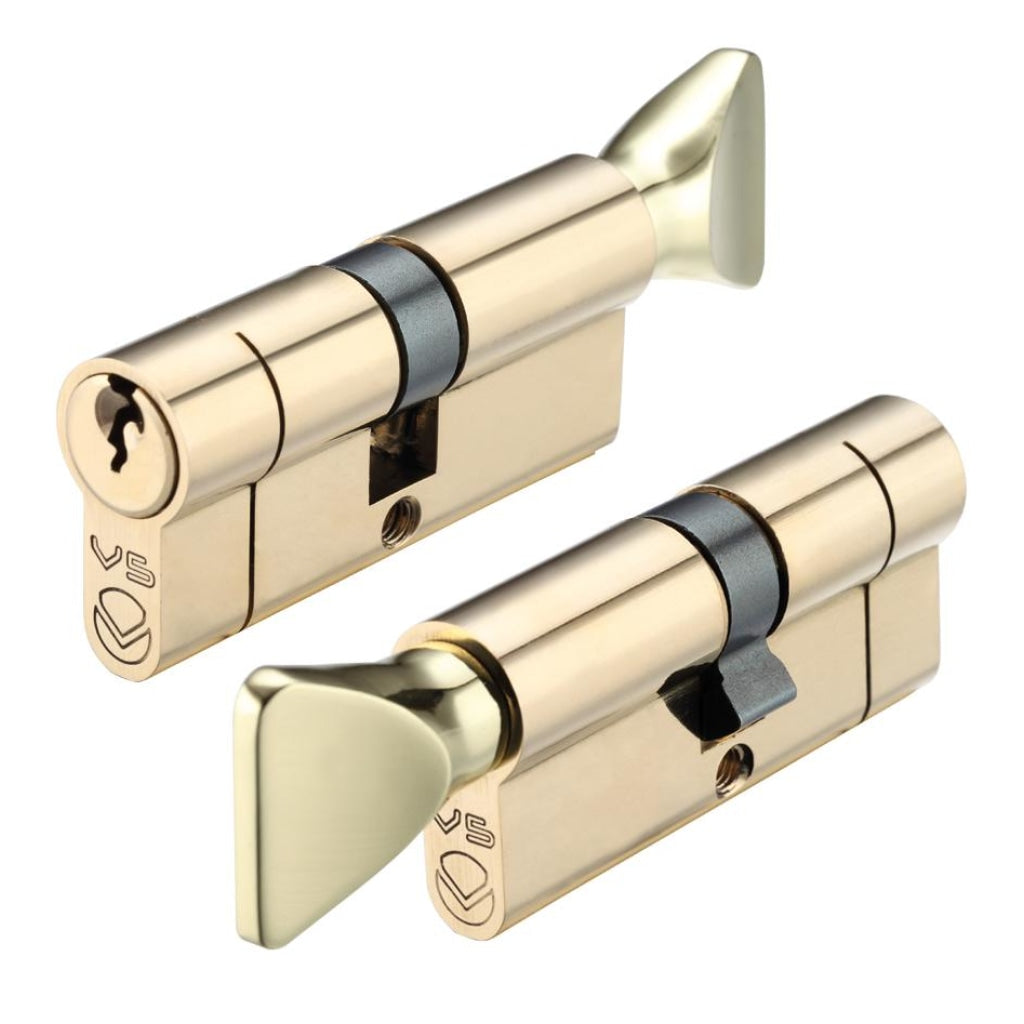V5 70mm Euro Cylinder and Turn Keyed to Differ   | Premier Fire Doors Premier Fire Doors