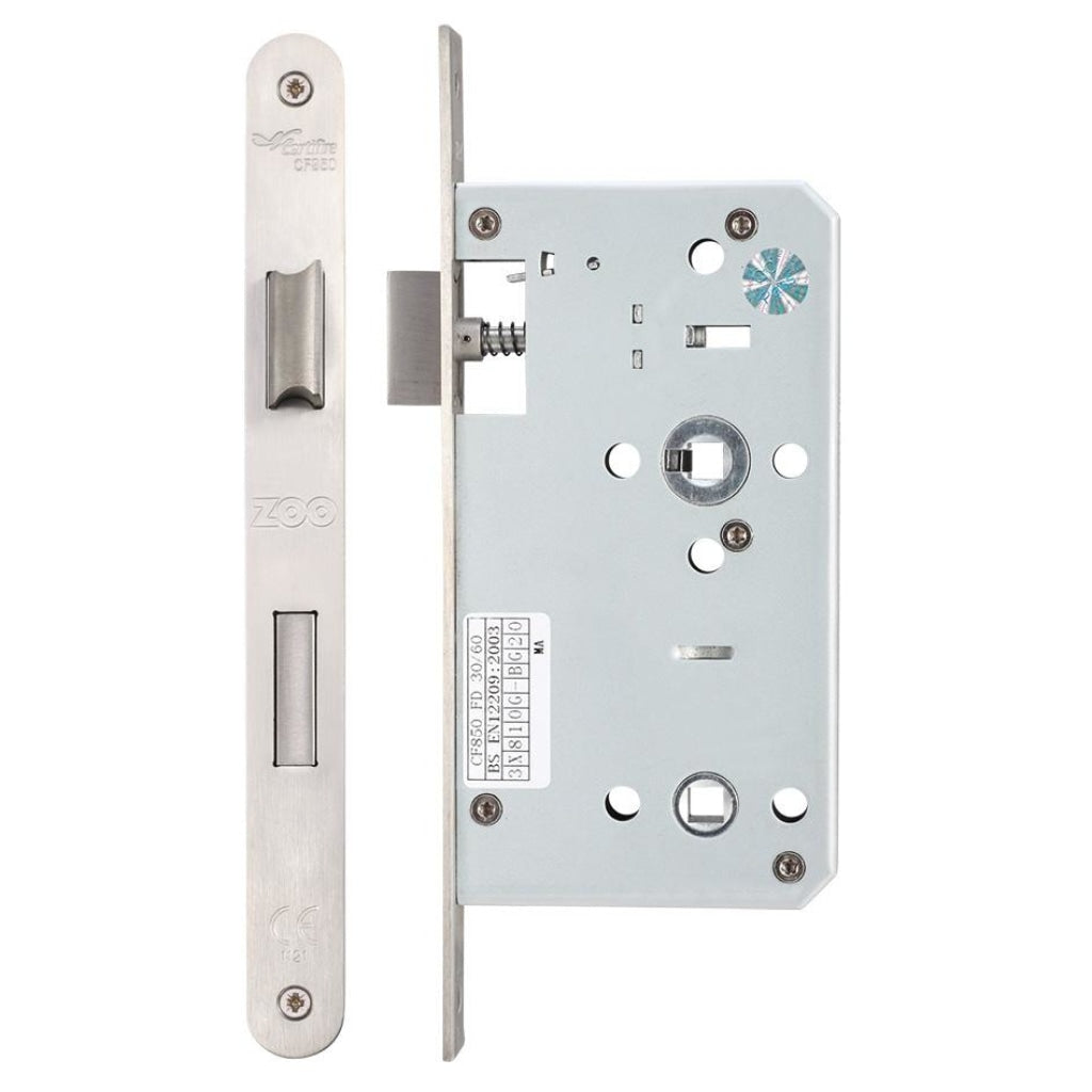 Din Bathroom - 78mm c/c Backset 60mm Radius | Premier Fire Doors Premier Fire Doors